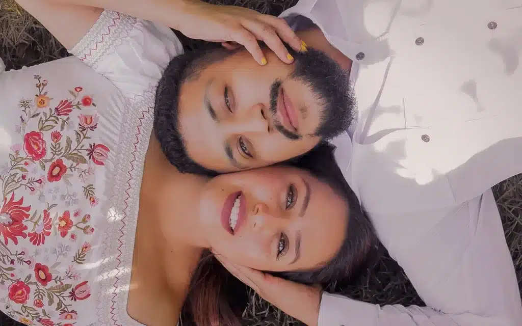 Two people with strong relationship